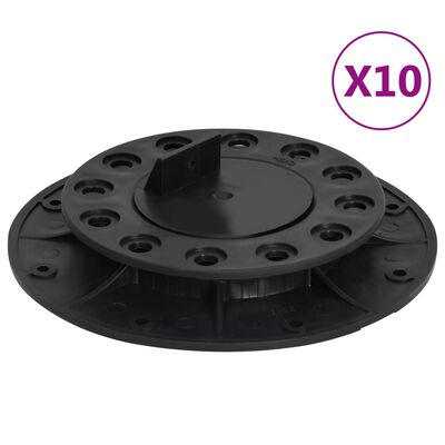 vidaXL Patas ajustables para terraza 10 unidades 20-30 mm