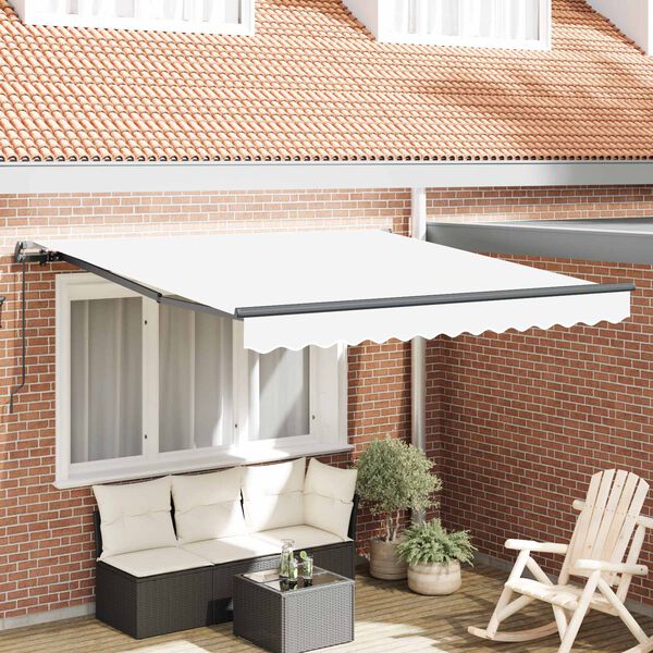 vidaXL Toldo Retr&aacute;ctil Manual 300 x 250 cm Poli&eacute;ster y Acero