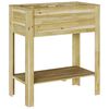 vidaXL Macetero Alto Marr&oacute;n 85,5 x 46,5 x 96 cm