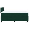 vidaXL Cama box spring con colch&oacute;n terciopelo verde oscuro 120x190 cm