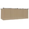 vidaXL Cenador con cortinas acero taupe 6x3 m