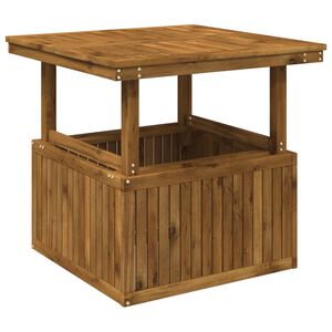 vidaXL Mesa de Caf&eacute; de Jard&iacute;n de Madera de Acacia Altura Ajustable