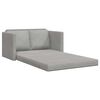 vidaXL Sof&aacute; cama de suelo 2 en 1 terciopelo gris claro 122x204x55 cm