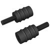 vidaXL Tornillo Separador 12 uds. Negro M4 Caucho y Acero