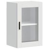 vidaXL Armario de pared para cocina con puerta de cristal Porto blanco