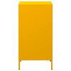 vidaXL Aparador acero laminado en frío amarillo mostaza 35x39x73,5 cm