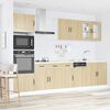 vidaXL Mueble cocina Kalmar roble sonoma 7 pzas madera contrachapada
