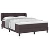 vidaXL Cama tipo Box Spring Marr&oacute;n Oscuro 140 x 190 cm tela