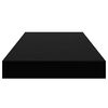 vidaXL Estante flotante de pared negro brillante MDF 50x23x3,8 cm