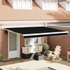 vidaXL Tela de recambio para toldo Negro 400 x 300 cm Lona