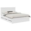 vidaXL Estructura de cama con caj&oacute;n 150 x 200 cm Madera Ingenieril