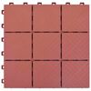 vidaXL Tile de Decking 10 pcs Rojo 30,5 x 30,5 x 2,2 cm Polipropileno