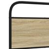 vidaXL Estructura de cama sin colchón 75x190 cm madera roble Sonoma