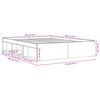 vidaXL Estructura de cama Sonoma gris 140x200 cm