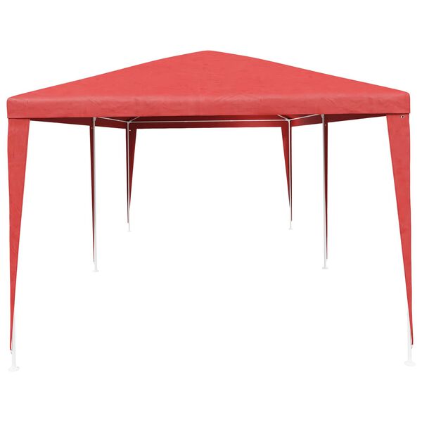 vidaXL Carpa de Fiesta Rojo 600 x 300 x 255 cm PE y acero