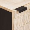 vidaXL Armario de Noche 2 pcs 40 x 33 x 46 cm Madera de mango maciza