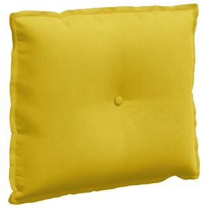 vidaXL Coj&iacute;n de Espalda Amarillo 60 x 50 cm Tela de pana