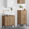 vidaXL Juego de muebles de ba&ntilde;o con caj&oacute;n 2 pcs Roble artesanal