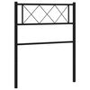 vidaXL Cabecero de repuesto de metal negro 90 cm