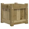 vidaXL Jardinera madera maciza de pino impregnada 31x31x31 cm