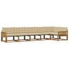 vidaXL Conjunto de sof&aacute;s de exterior con coj&iacute;n 6 pcs Natural y Beige