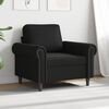 vidaXL Sill&oacute;n cuero sint&eacute;tico negro 60 cm
