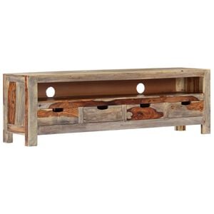 vidaXL Mueble de TV madera maciza de acacia 130x30x40 cm
