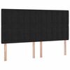 vidaXL Cama con almacenamiento y LED Negro 180 x 200 cm Terciopelo