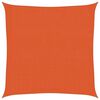 vidaXL Toldo de vela HDPE naranja 160 g/m&sup2; 2x2 m
