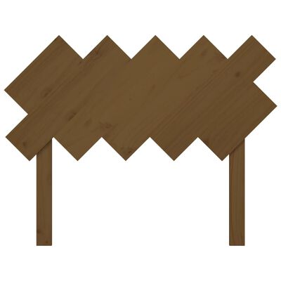 vidaXL Cabecero de cama madera maciza de pino marrón miel 104x3x80,5cm