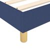 vidaXL Cama box spring con colch&oacute;n tela azul 180x200 cm