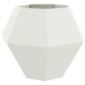 vidaXL Jardinera Blanco 100 x 100 x 80 cm Acero
