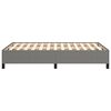 vidaXL Estructura de cama sin colch&oacute;n tela gris oscuro 120x200 cm