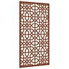vidaXL Adorno de pared de jard&iacute;n acero corten dise&ntilde;o morisco 105x55 cm