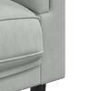 vidaXL Sillón con cojín terciopelo gris claro