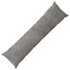 vidaXL Coj&iacute;n HEERLEN Gris Claro 40 x 145 cm Microfibra de forro polar