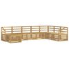 vidaXL Conjunto de sof&aacute;s de exterior 8 uds. Blanco