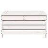vidaXL Taburete de jardín madera maciza de pino blanco 62x63,5x32 cm