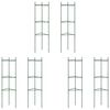 vidaXL Tutores para tomates 6 unidades acero y PP 116 cm