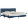 vidaXL Estructura de cama con cabecera Azul 180 x 200 cm Tela