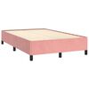 vidaXL Estructura de cama sin colch&oacute;n terciopelo rosa 120x200 cm