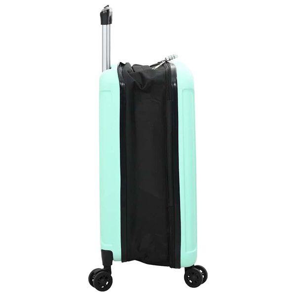 vidaXL Maleta con cerradura Verde menta 43 x 27 x 66 cm Plástico ABS