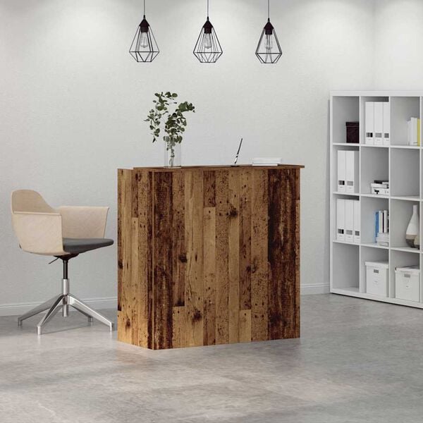 vidaXL Mostrador de recepci&oacute;n madera vieja 100x50x103,5 cm