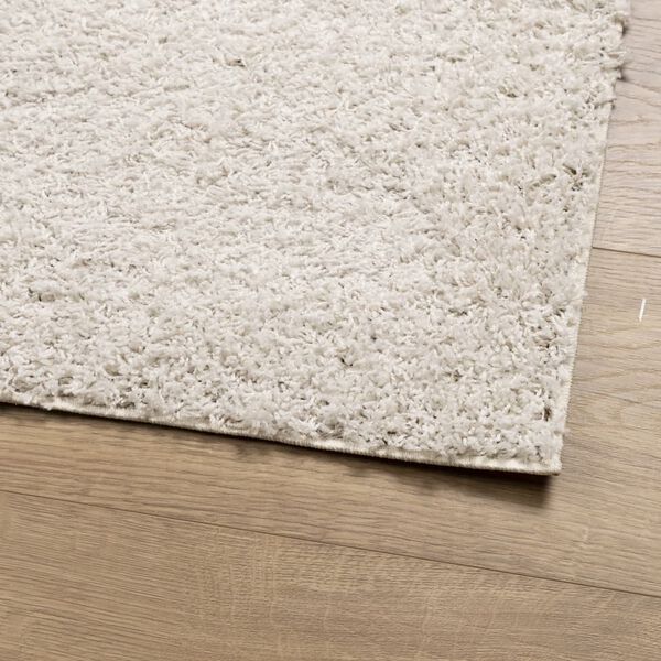 vidaXL Alfombra peluda de pelo largo moderna PAMPLONA crema 160x160 cm