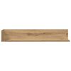 vidaXL Estantes de pared 2 uds madera roble artisan 100x16,5x16,5 cm