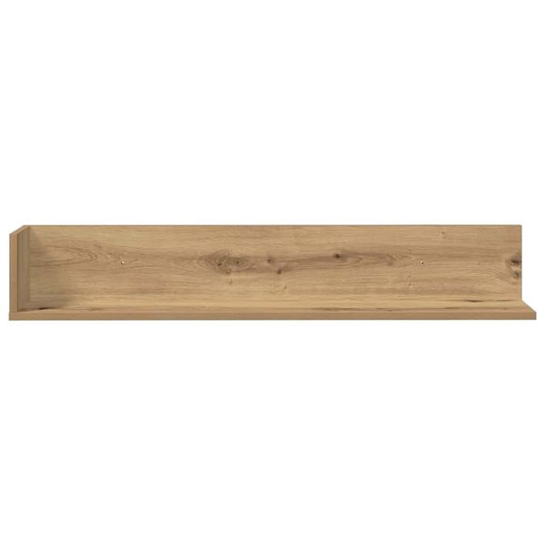 vidaXL Estantes de pared 2 uds madera roble artisan 100x16,5x16,5 cm