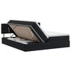 vidaXL Cama con almacenamiento con cabecera 2 uds. Negro