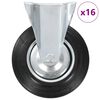vidaXL Ruedas fijas 16 unidades 200 mm