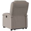 vidaXL Sill&oacute;n el&eacute;ctrico reclinable elevable de tela gris taupe
