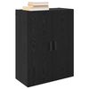 vidaXL Armario de pared 2 pcs Roble Negro 69,5 x 34 x 90 cm